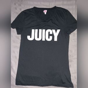Women's Black 'JUICY' Juicy Couture T-Shirt Size XS